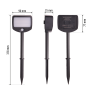 B-Ware LED Batterie Strahler Fluter Sicherheitsleuchte 3er Set mit Funk-Aktivierung Bewegungsmelder