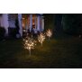 LED Sträucher Birkenoptik Weihnachtsdeko Outdoor | 3X 32 warmweiße LEDs | 85cm hoch | elastische