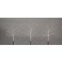LED Sträucher Birkenoptik Weihnachtsdeko Outdoor | 3X 32 warmweiße LEDs | 85cm hoch | elastische