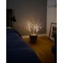 LED Sträucher Birkenoptik Weihnachtsdeko Outdoor | 3X 32 warmweiße LEDs | 85cm hoch | elastische