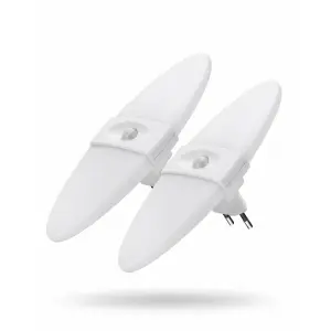 Northpoint LED Nachtlicht 2er Set mit Bewegungsmelder und Helligkeitssensor Warmweiß