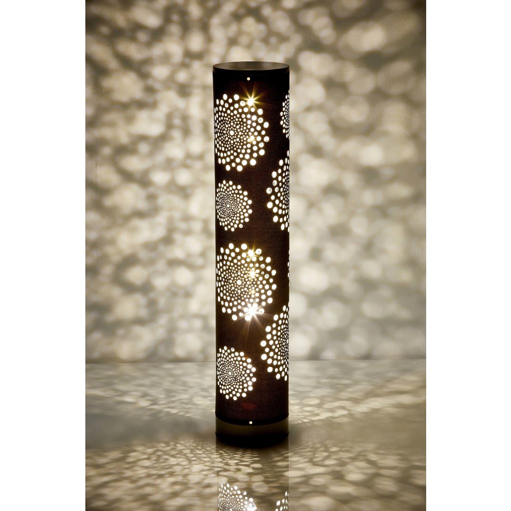 F Lichtsäule Dimmbar B-Ware Stehlampe Warmweiß Grau Windrose LED 64cm