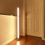 B-Ware Northpoint Smart Wifi LED Lichtsäule Kristall-Optik 120cm Stehlampe Standleuchte Stehleuchte dimmbar Farbwechsel mit Fernbedienung und Fußschalter