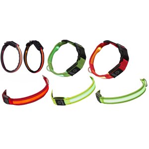 LED Hundehalsband mit Akku und Blinkfunktion