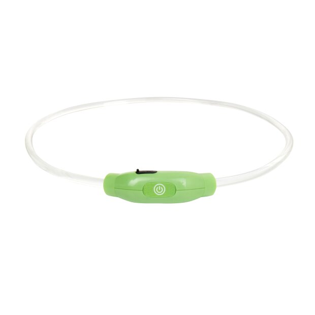 LED Leuchtband für Hunde in Grün Hundehalsband mit integrietem Akku Betriebslaufzeit 3-6 Sunden