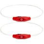 LED Leuchtband für Hunde in Rot mit integrietem Akku Betriebslaufzeit 3-6 Sunden mit - 2x Rot