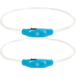 LED Leuchtband für Hunde in Blau mit integrietem...