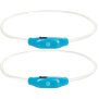 LED Leuchtband für Hunde in Blau mit integrietem Akku Betriebslaufzeit 3-6 Sunden mit - 2x Blau