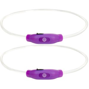 LED Hundehalsband Leuchtband für Hunde in Lila mit...