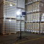 B-Ware LED Baustrahler Quick-Release Arbeitsstrahler Stativfluter 100W Leistung 8000 Lumen Lichtstrom 160cm Stativ 5m Zuleitung