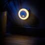 LED Nachtlicht für die Steckdose Bewegungsmelder 2x seitlicher USB Ladeanschluss Warmweißes Buntes