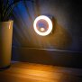 LED Nachtlicht für die Steckdose Bewegungsmelder 2x seitlicher USB Ladeanschluss - 1 Stück