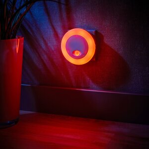 2x LED Nachtlicht für die Steckdose Bewegungsmelder 2x seitlicher USB Ladeanschluss - 2 Stück