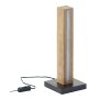 B-Ware LED Holz Stehlampe Stehleuchte Lichtsäule 36cm mit Netzkabel und Schalter