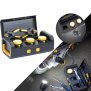 LED 3x KFZ Arbeitsleuchten Inspektionslampen mit integriertem 2000mAh Akku 3er-Set mit Ladekoffer 2
