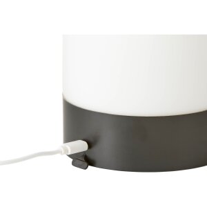 B-Ware Aufladbare Tischlampe Schwarz Matt warmweiß