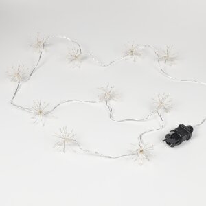 B-Ware 200 LED Lichterkette Weihnachten Sparkling Leuchtball 180cm lang Feuerwerk Pusteblume mit 5m