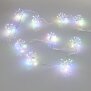 B-Ware 200 LED Lichterkette Weihnachten Sparkling Leuchtball 180cm lang Feuerwerk Pusteblume mit 5m