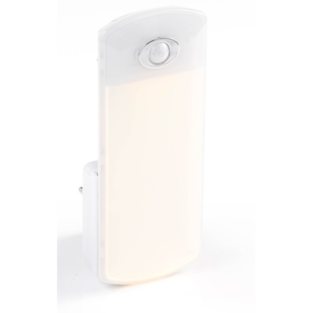 B-Ware LED Steckdosen Nachtlicht warmweiß & farbig Taschenlampe Weiß - Smartphone warmweiß Groß