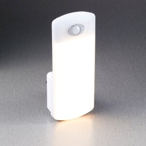 B-Ware LED Steckdosen Nachtlicht warmweiß & farbig Taschenlampe Weiß - Smartphone warmweiß Groß