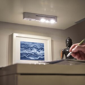 LED Sensorleuchte mit 4 drehbaren Leuchtelementen - Sensorleuchte mit drehbaren Leuchtelementen