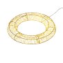 B-Ware Northpoint XXL LED Lichtkranz in Gold 1000 Micro LEDs 50cm Durchmesser, mit Timerfunktion, für Innen und Außen geeignet