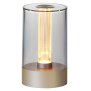 Northpoint LED Akku Design Tischlampe Tischleuchte mit Glühdraht 1800mAh Ambientelicht 20lmGold