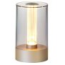 Northpoint LED Akku Design Tischlampe Tischleuchte mit Glühdraht 1800mAh Gold