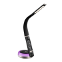 B-Ware LED Schreibtischlampe Tischlampe Wireless Charger Leder Optik mit drahtloser QI-Ladestation
