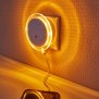 Northpoint LED Nachtlicht Bernsteinweißes Licht (1500-1800K) Rund mit Dämmerungssensor und zusätzlichem USB-Anschluss