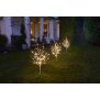 B-Ware LED Sträucher Birkenoptik Weihnachtsdeko Outdoor | 3X 32 warmweiße LEDs | 85cm hoch