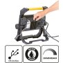 B-Ware LED Baustrahler Arbeitsstrahler 100W 9000 Lumen mit USB-Ausgang stufenlos dimmbar rückseitige