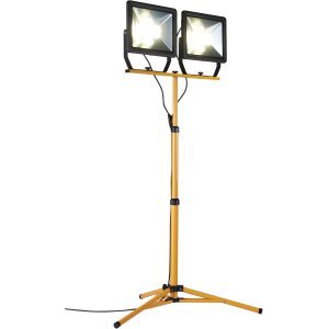 B-Ware LED Baustrahler 2 x 100W 1,6m Stativ 2x 8000 Lumen 6500K