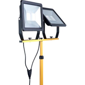 B-Ware LED Baustrahler 2 x 100W 1,6m Stativ 2x 8000 Lumen 6500K