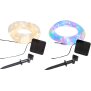 LED Lichterschlauch Solar LED-Kette mit Solar Panel100 LEDs ca. 7,5 m lang Dämmerungsfunktion IP44