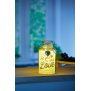 Northpoint LED Dekoglas Gold mit romantischem Dekor Vasenglas batteriebetrieben mit Timerfunktion mit Herzanhänger