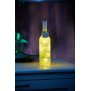 Northpoint LED Dekoglasflasche mit romantischem Dekor mit Korken batteriebetrieben mit Timerfunktion mit Herzanhänger aus Holz