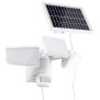 Northpoint LED Solar Strahler mit Bewegungsmelder Weiß Akku 3 Fluter-Köpfe Schwenkbar 1000 Lumen Weiß