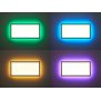 B-Ware Northpoint LED Panel 60W mit RGB Backlight Hintergrundbeleuchtung Warmweiß / Kaltweiß Mood RGB Fernbedienung Rechteckig 80x30