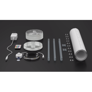 LED DIY Lichtsäule glatt Stehlampe Standleuchte Stehleuchte ca. 103 cm hoch dimmbar Farbwechsel mit