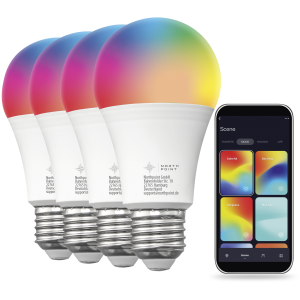 LED Smarte Glühbirne E27 9W 800lm Warmweiß...