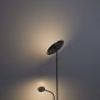B-Ware Northpoint LED Stehlampe ohne Glas mit Leselicht dimmbar schwenkbar Schwanenhals Deckenfluter 2000 Lumen 24 W Leselicht 300 Lumen 4 W Warmweiß (3000K) 180 cm hoch separat einschatlbar