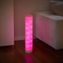 B-Ware LED Lichtsäule Stehlampe 64cm RosaRGBW Warmweiß Dimmbar Farbwechsel