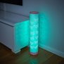 B-Ware LED Lichtsäule Stehlampe 64cm RosaRGBW Warmweiß Dimmbar Farbwechsel