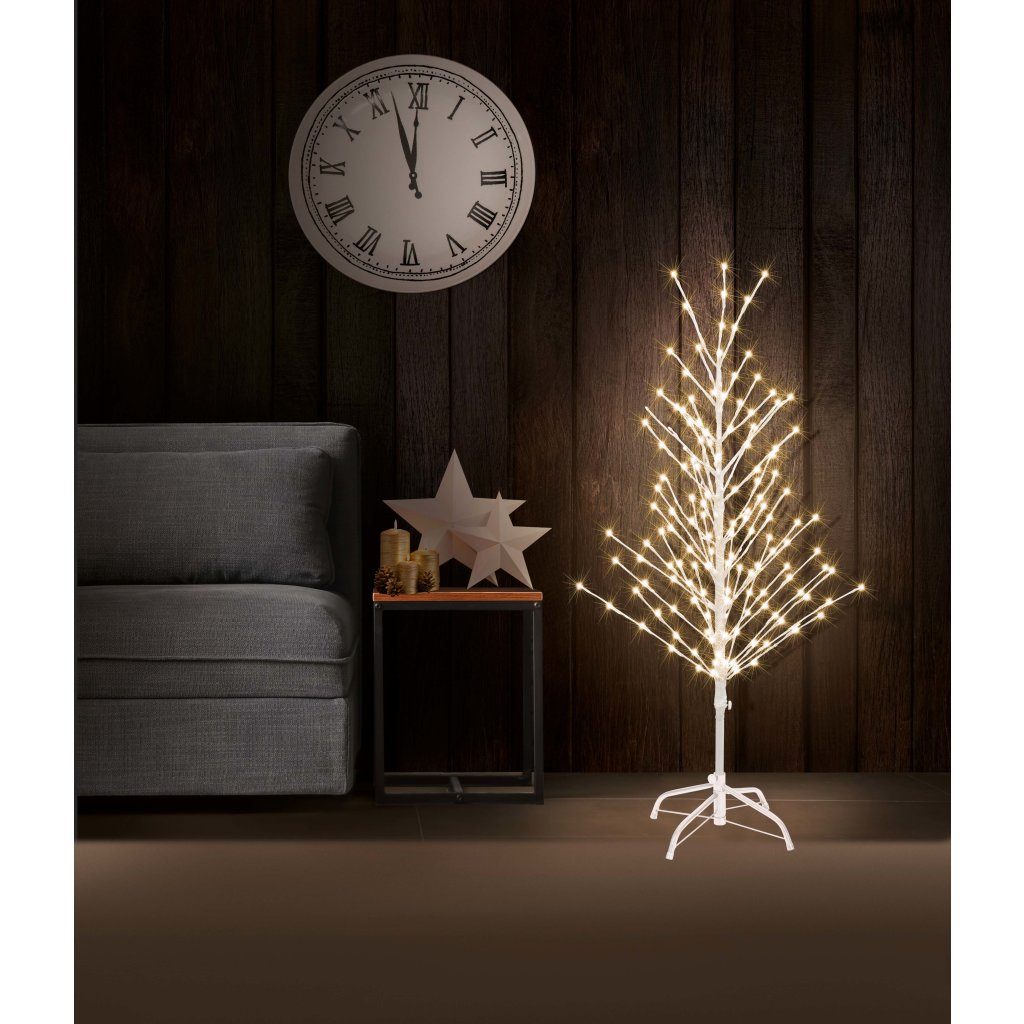 B-Ware Northpoint LED Lichtbaum Weiß Weihnachtsdeko In- & Outdoor