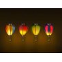 Northpoint LED Solar Laterne Heißluftballon Windlicht Metall-Gestell Kunststoff Außenbereich Dekoration Garten Solarpanel Grün Blau