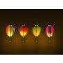 LED Solar Laterne Heißluftballon Windlicht Metall-Gestell Kunststoff Außenbereich - Regenbogen