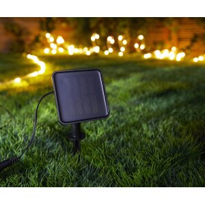 B-Ware LED Lichterschlauch Solar LED-Kette mit Solar...