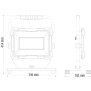 B-Ware LED Blackline Baustrahler mit Standfuß (150W, 12500 Lumen, IP65) #1