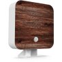 Naturgeräuschebox Vogel Gesang Vogelzwitscher Box Bewegungsmelder - Nussbaumholz / Cube